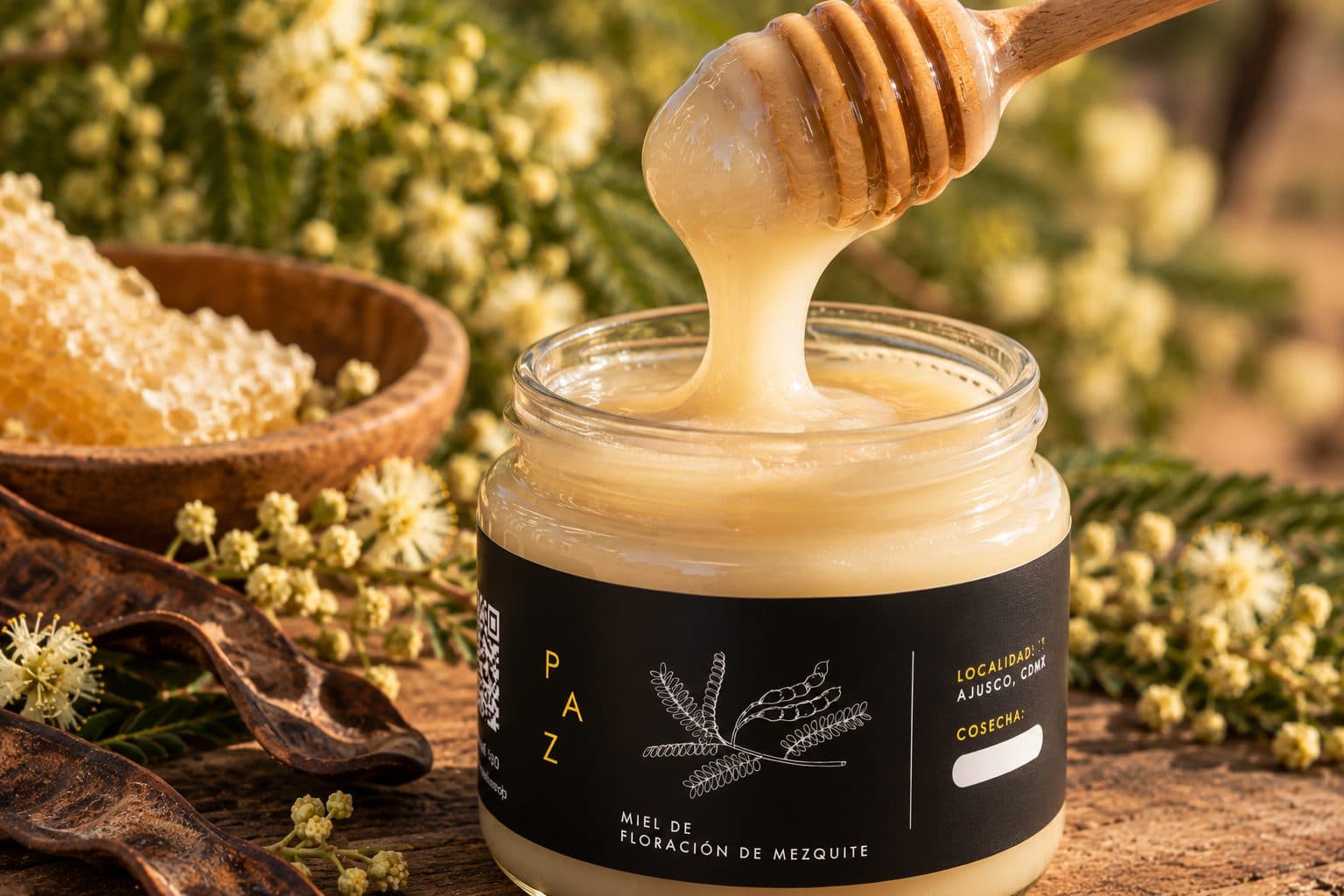 Miel de Mezquite · Textura cremosa