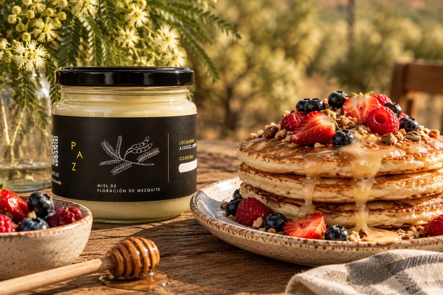 Miel de Mezquite · En tus hot cakes