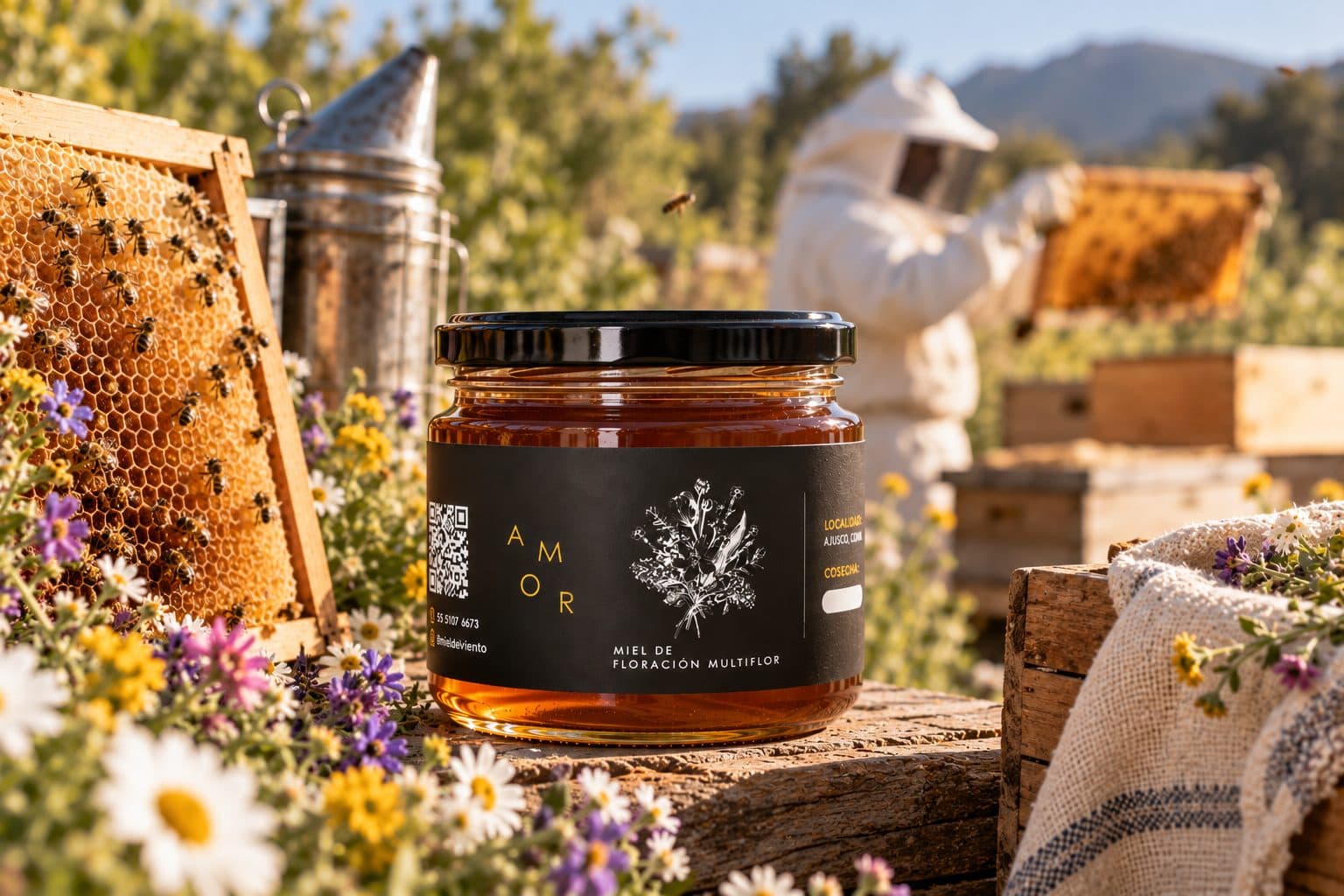 Miel Multiflor · De la colmena al frasco