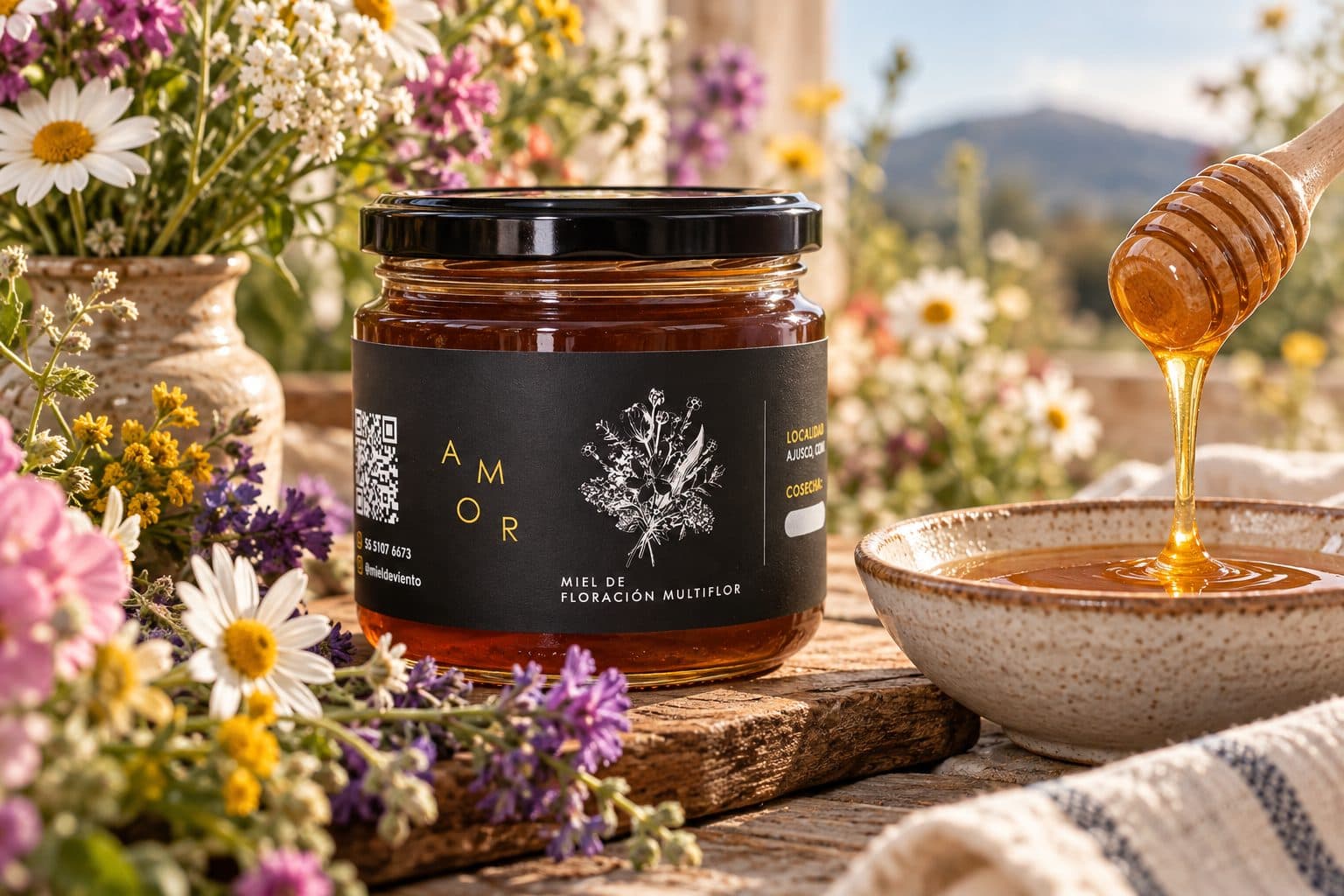 Miel Multiflor · Dorada y ligera