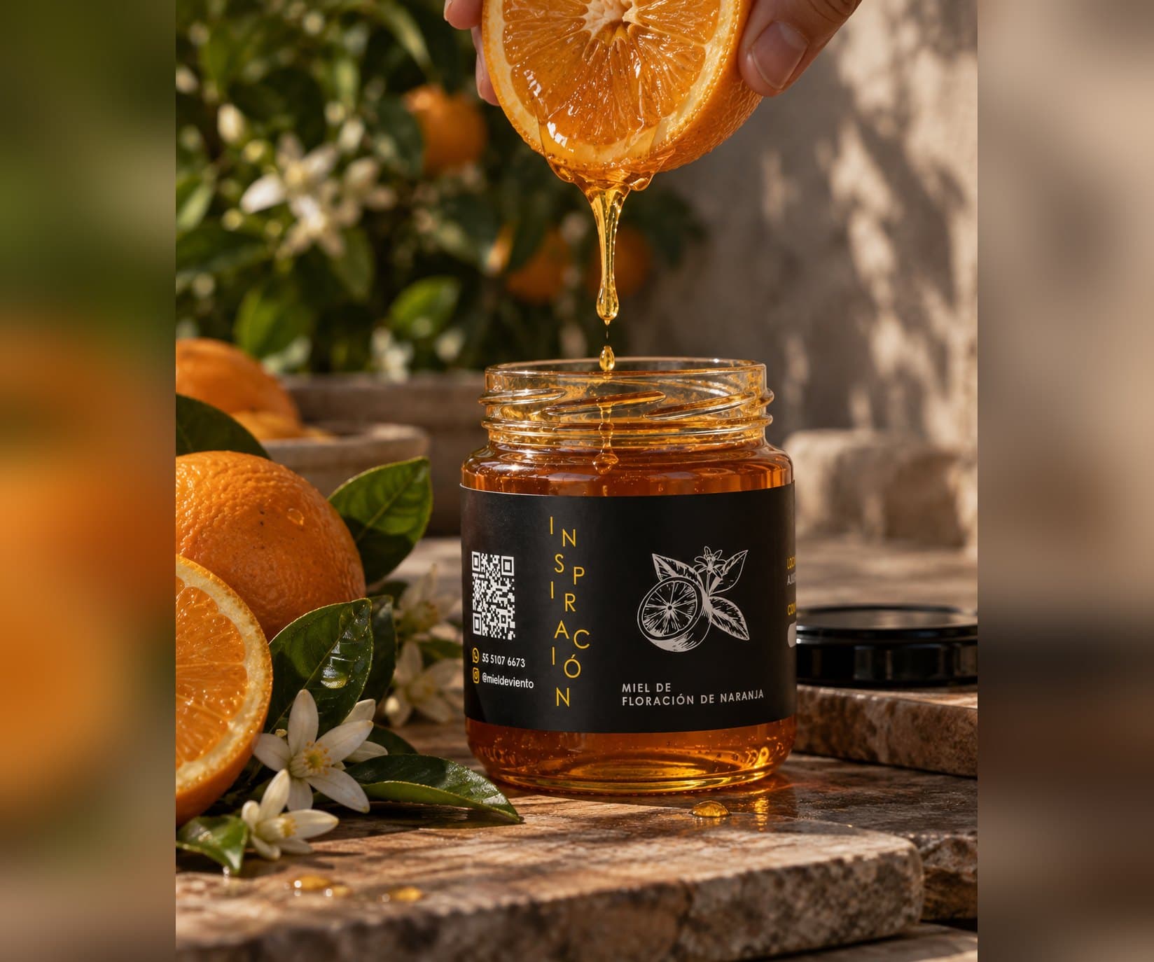 Miel de Naranjo · Del naranjo al frasco